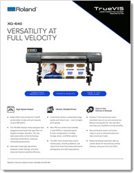 Roland XG-640 Brochure