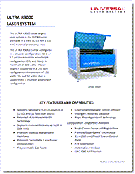 Universal Laser ULTRA R9000 Brochure