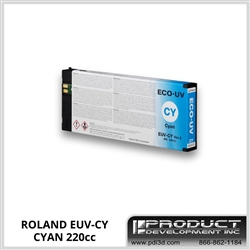 Roland ECO-UV Cyan Ink 220cc - EUV-CY