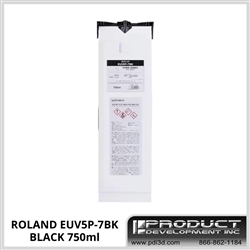 Roland ECO-UV5 Pouch Black Ink 750ml - EUV5P-7BK