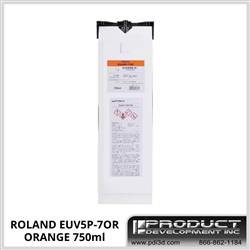 Roland ECO-UV5 Pouch Orange Ink 750ml - EUV5P-7OR