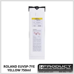Roland ECO-UV5 Pouch Yellow Ink 750ml - EUV5P-7YE