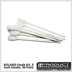 Roland Swab Kit, 5 inch Swabs, 50 Pack - IJ-SWABKIT5-50