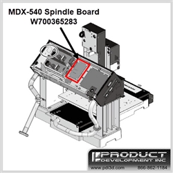Roland MDX-540 Replacement Spindle Board W700365283